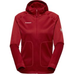 Mammut Multifunktionale Midlayer-Jacke mit Kapuze Crag ML Hooded Jacket Women Rot XL