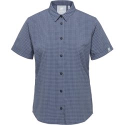 Mammut Luftiges Kurzarmhemd für Wanderungen und Freizeit Aada Shirt Women Blau XXL