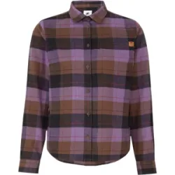 Mammut Flanellhemd aus 100 % organischer Baumwolle  Trovat Longsleeve Shirt Women Brown XXL