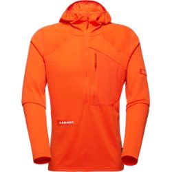Mammut Vielseitiger, schnelltrocknender Hoodie für die Berge Eiger Nordwand Advanced FL Half Zip Hoodie Men Orange XXL