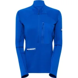 Mammut Schnelltrocknender Longsleeve für die Berge Eiger Nordwand Advanced FL Half Zip Pull Women Blau XL