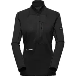 Mammut Schnelltrocknender Longsleeve für die Berge Eiger Nordwand Advanced FL Half Zip Pull Women Schwarz M