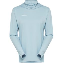Mammut Leichter Kapuzenpulli mit integriertem Sonnenschutz Selun FL Sun Hoody Women Blau XL