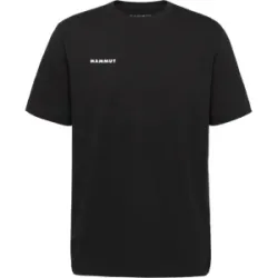 Mammut Gerade geschnittenes T-Shirt aus Baumwolle Base T-Shirt Men Mini Logo Schwarz XXL