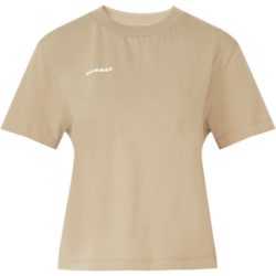 Mammut Kurz geschnittenes Baumwoll-T?Shirt Base Cropped T-Shirt Women Mini Logo Brown M