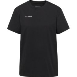 Mammut Gerade geschnittenes T-Shirt aus ökologischer Baumwolle Base T-Shirt Women Mini Logo Schwarz XL