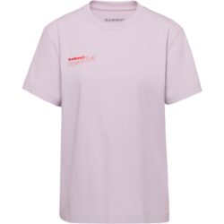 Mammut Gerade geschnittenes T-Shirt aus ökologischer Baumwolle Base T-Shirt Women Multi-Pitch Lila XL