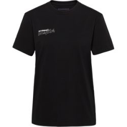 Mammut Gerade geschnittenes T-Shirt aus ökologischer Baumwolle Base T-Shirt Women Multi-Pitch Schwarz XL