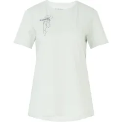 Mammut Legeres T-Shirt aus 100 % ökologischer Baumwolle Core T-Shirt Women Flower Grün XS