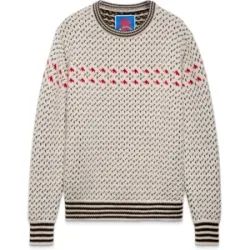 Mammut Formgestrickter Wollpullover im Vintage-Stil x Cabourn Direttissima Wool ML Sweater Brown M