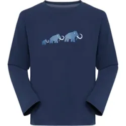 Mammut Alltagstaugliches Langarmshirt Core Longsleeve Logo Blau 116