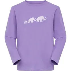 Mammut Alltagstaugliches Langarmshirt Core Longsleeve Logo Lila 128