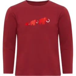Mammut Alltagstaugliches Langarmshirt Core Longsleeve Logo Rot 164
