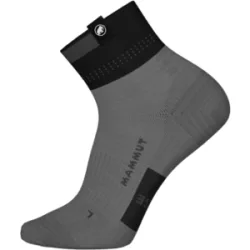 Mammut Atmungsaktive, schnelltrocknende Wandersocken Hiking Merino Quarter Socks Schwarz M/39-41