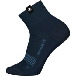 Mammut Atmungsaktive Wandersocken mit Sohlenpolsterung Hiking Full Cushion Quarter Socks Blau L/42-44