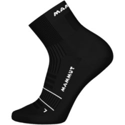 Mammut Atmungsaktive gepolsterte Trailrunning-Socken Trail Running Targeted Cushion Quarter Socks Schwarz M/39-41