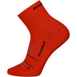 Mammut Atmungsaktive gepolsterte Trailrunning-Socken Trail Running Targeted Cushion Quarter Socks Rot M/39-41
