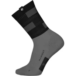 Mammut Atmungsaktive, schnelltrocknende Wandersocken Hiking Merino Crew Socks Schwarz L/42-44