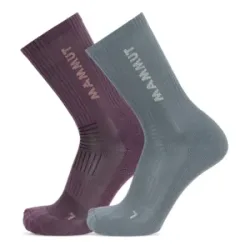 Mammut Gepolsterte, atmungsaktive Multifunktionssocken Multisport Crew Socks 2 Pack Lila XL/45-47