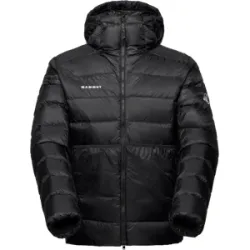 Mammut Vielseitige isolierte Daunenjacke für die Berge Broad Peak Pro IN Hooded Jacket Men Schwarz XXL