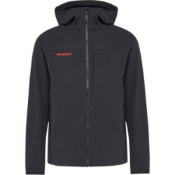 Mammut Softshell-Wanderjacke für jede Saison Ultimate Comfort SO Hooded Jacket Men Classic Schwarz S