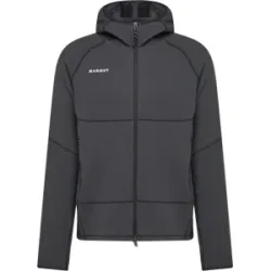 Mammut Schnelltrocknende Midlayer-Jacke Valley Powerdry ML Hooded Jacket Men Schwarz L