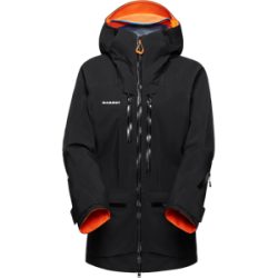 Mammut Abriebfeste Freeride-Hardshelljacke Eiger Free Pro HS Hooded Jacket Women Schwarz S