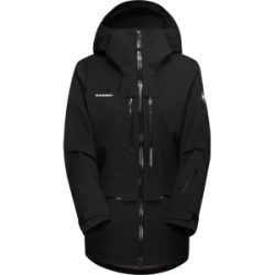 Mammut Freeride-Hardshelljacke mit umweltbewusstem Design Haldigrat HS Hooded Jacket Women Schwarz L