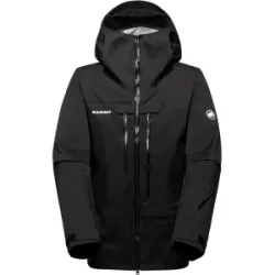 Mammut Kompakte, leichte Freeride-Jacke Haldigrat Light HS Hooded Jacket Men Schwarz XL
