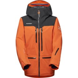 Mammut Abriebfeste Freeride-Hardshelljacke Eiger Free Pro HS Hooded Jacket Men Orange M
