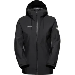 Mammut Leichte Hardshelljacke zum Wandern Alto Light HS Hooded Jacket Women Schwarz M