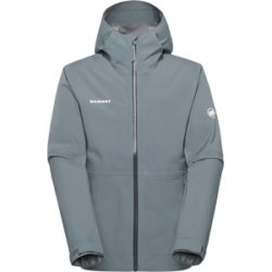 Mammut Leichte, elastische Hardshelljacke zum Wandern Linard Guide HS Hooded Jacket Men Grau XXL