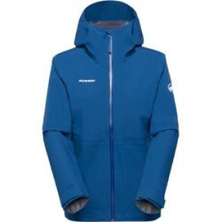 Mammut Leichte, elastische Hardshelljacke zum Wandern Linard Guide HS Hooded Jacket Women Blau XS