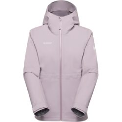 Mammut Leichte, elastische Hardshelljacke zum Wandern Linard Guide HS Hooded Jacket Women Lila XL