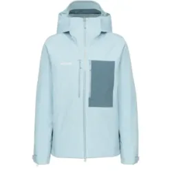 Mammut Isolierte All-Mountain-Skijacke Stoney HS Thermo Hooded Jacket Men Blau XL