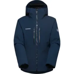 Mammut Isolierte All-Mountain-Skijacke Stoney HS Thermo Hooded Jacket Men Blau S