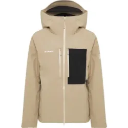 Mammut Isolierte All-Mountain-Skijacke Stoney HS Thermo Hooded Jacket Men Brown S