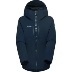 Mammut Isolierte All-Mountain-Skijacke Stoney HS Thermo Hooded Jacket Women Blau M