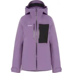 Mammut Isolierte All-Mountain-Skijacke Stoney HS Thermo Hooded Jacket Women Lila L
