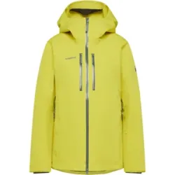 Mammut Isolierte All-Mountain-Skijacke Stoney HS Thermo Hooded Jacket Women Gelb XL