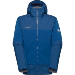 Mammut Strapazierfähige Allwetter-Hardshell-Wanderjacke Ducan Guide HS Hooded Jacket Men Blau XL