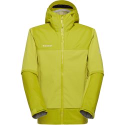 Mammut Strapazierfähige Allwetter-Hardshell-Wanderjacke Ducan Guide HS Hooded Jacket Men Gelb S