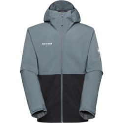 Mammut Leichte, zuverlässige Hardshelljacke zum Wandern Linard Light HS Hooded Jacket Men Schwarz S