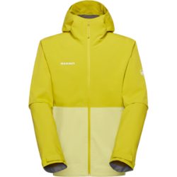 Mammut Leichte, zuverlässige Hardshelljacke zum Wandern Linard Light HS Hooded Jacket Men Gelb M