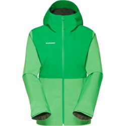 Mammut Leichte, zuverlässige Hardshelljacke zum Wandern Linard Light HS Hooded Jacket Women Grün XS