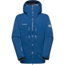 Mammut Strapazierfähige GORE-TEX Pro All-Mountain-Jacke Crater Pro HS Hooded Jacket Men Blau L
