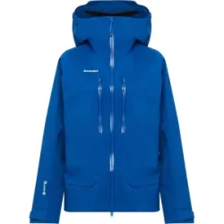 Mammut Strapazierfähige GORE-TEX Pro All-Mountain-Jacke Crater Pro HS Hooded Jacket Women Blau XL