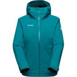 Mammut Wasserdichte Isolationsjacke zum Wandern Linard HS Thermo Hooded Jacket Women Grün L