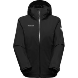 Mammut Wasserdichte Isolationsjacke zum Wandern Linard HS Thermo Hooded Jacket Women Schwarz XL