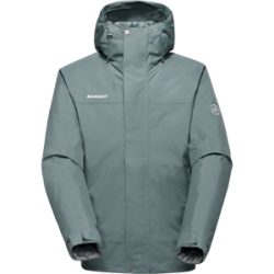 Mammut Wasserdichte Daunen-Isolationsjacke für den Alltag Treeline HS Thermo Hooded Jacket Men Grau M